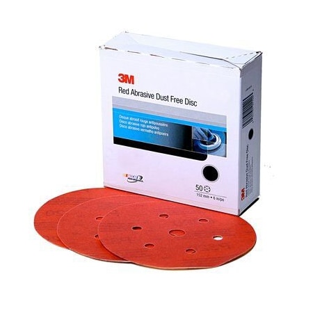 3M HOOKIT DISC 6" 6 HOLES 150G 50/BX 3M01144